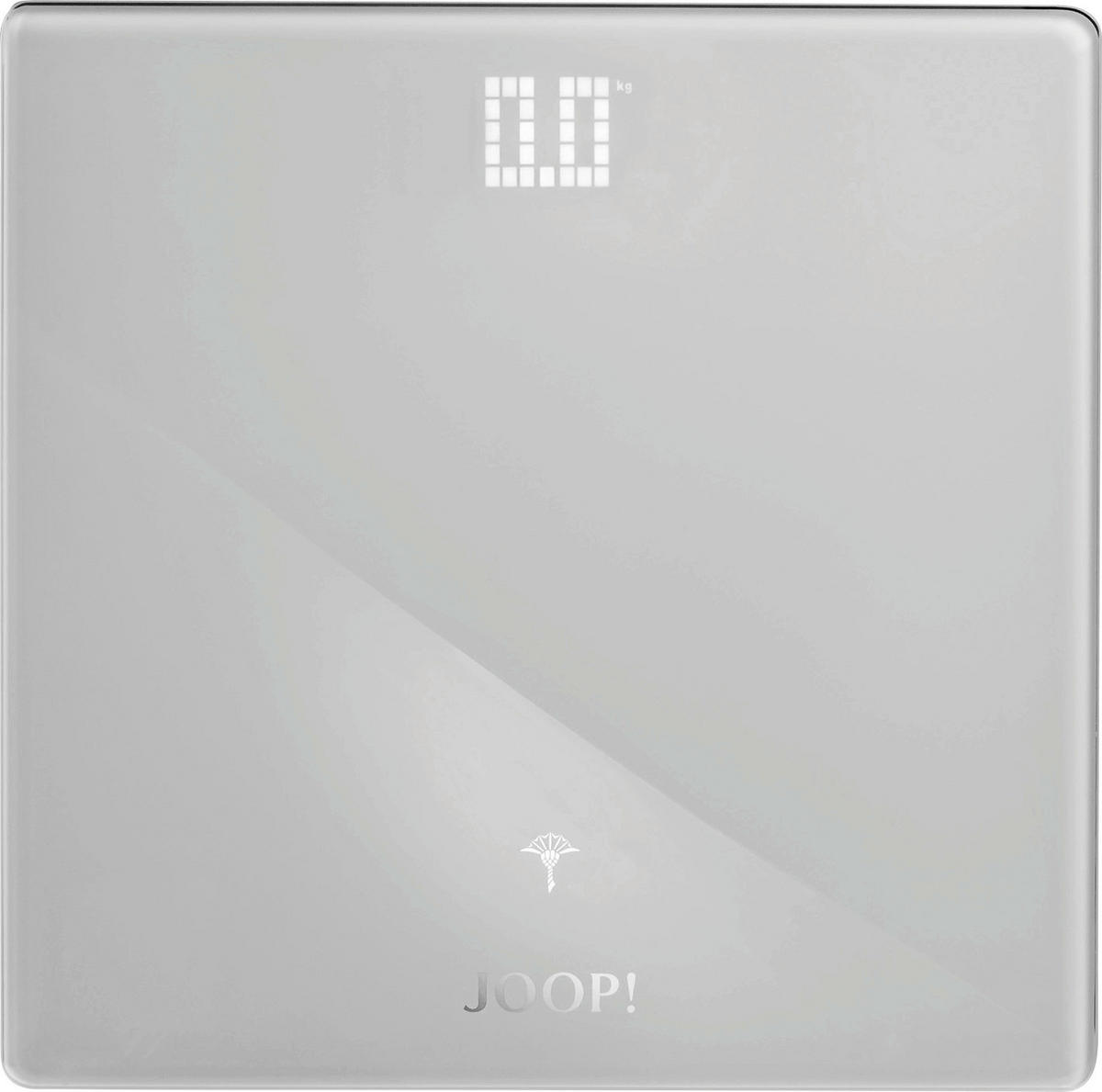 PERSONENWAAGE - Weiß, Basics, Glas/Metall (32/32/2,5cm) - Joop!