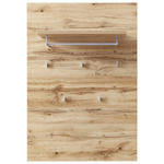 GARDEROBENPANEEL  in 80/117/30 cm  - Eichefarben/Silberfarben, KONVENTIONELL, Holzwerkstoff/Kunststoff (80/117/30cm) - Voleo