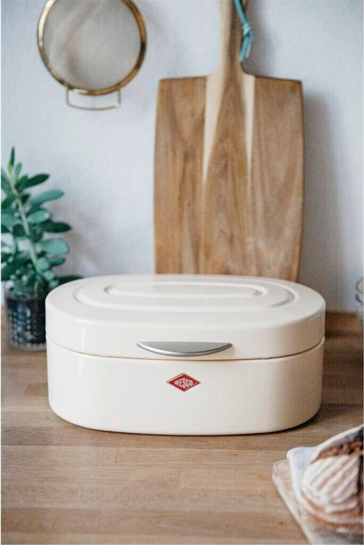 BROTKASTEN - Weiß, KONVENTIONELL, Metall (22,5/13,6/10cm) - Wesco