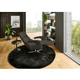 RELAXSESSEL in Leder Graubraun  - Edelstahlfarben/Graubraun, Design, Leder/Metall (76/119/86cm) - Dieter Knoll