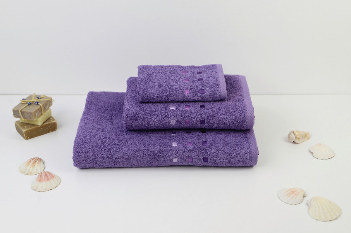 PROSOP DE DUȘ 70/140 cm violet  - violet, Konventionell, textil (70/140cm) - Esposa