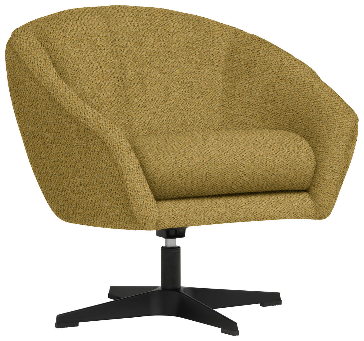 FOTELJ,  barve karija tekstil - črna/barve karija, Design, kovina/tekstil (80/78/80cm) - Hom`in