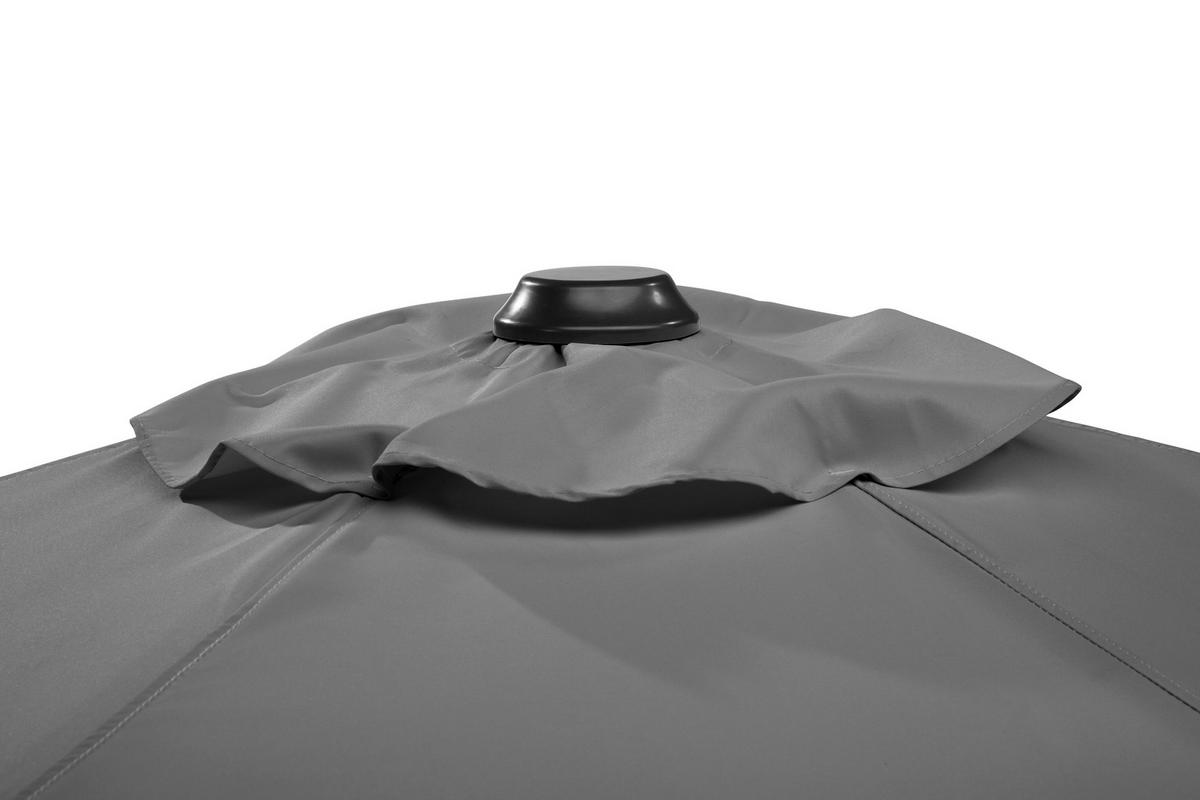 SONNENSCHIRM   - Eichefarben/Anthrazit, Basics, Textil/Metall (270/236/270cm) - Schneider