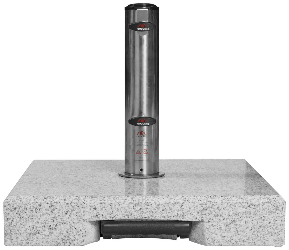 SONNENSCHIRMSTÄNDER Granit Grau  - Grau, Basics, Stein (45/8/45cm) - Doppler