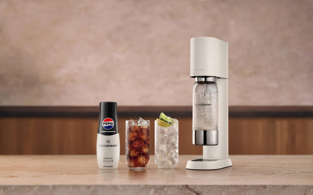 WASSERSPRUDLER ENSO  - Sandfarben, Basics, Metall (16.10/45/27.2cm) - SodaStream