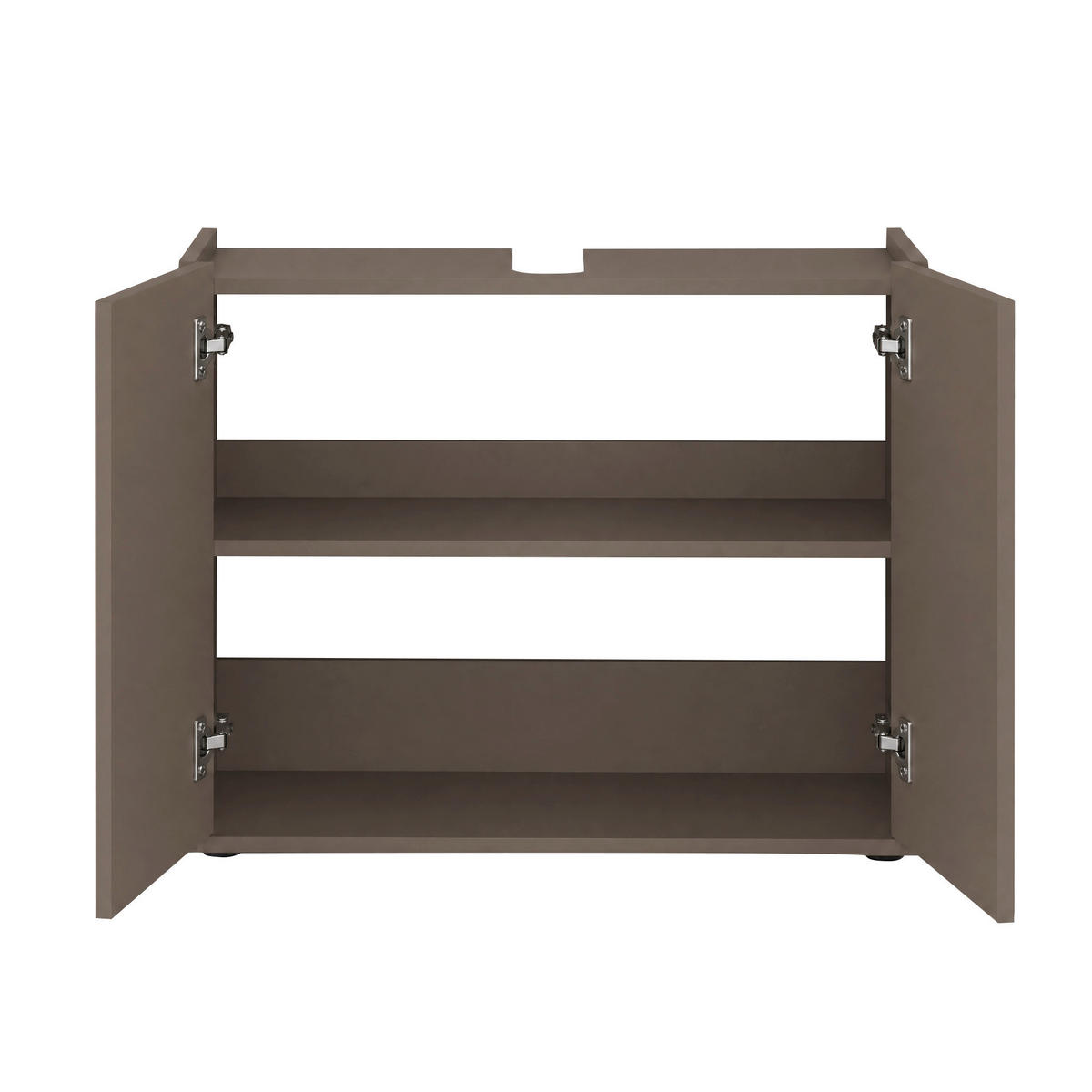 WASCHBECKENUNTERSCHRANK 80/62/35 cm  - Schwarz/Cappuccino, Trend, Holzwerkstoff/Kunststoff (80/62/35cm) - MID.YOU