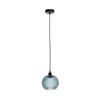 ZÁVESNÉ SVIETIDLO,  19/21/19 cm - modrá, Trend, sklo (19/21/19cm) - P & B