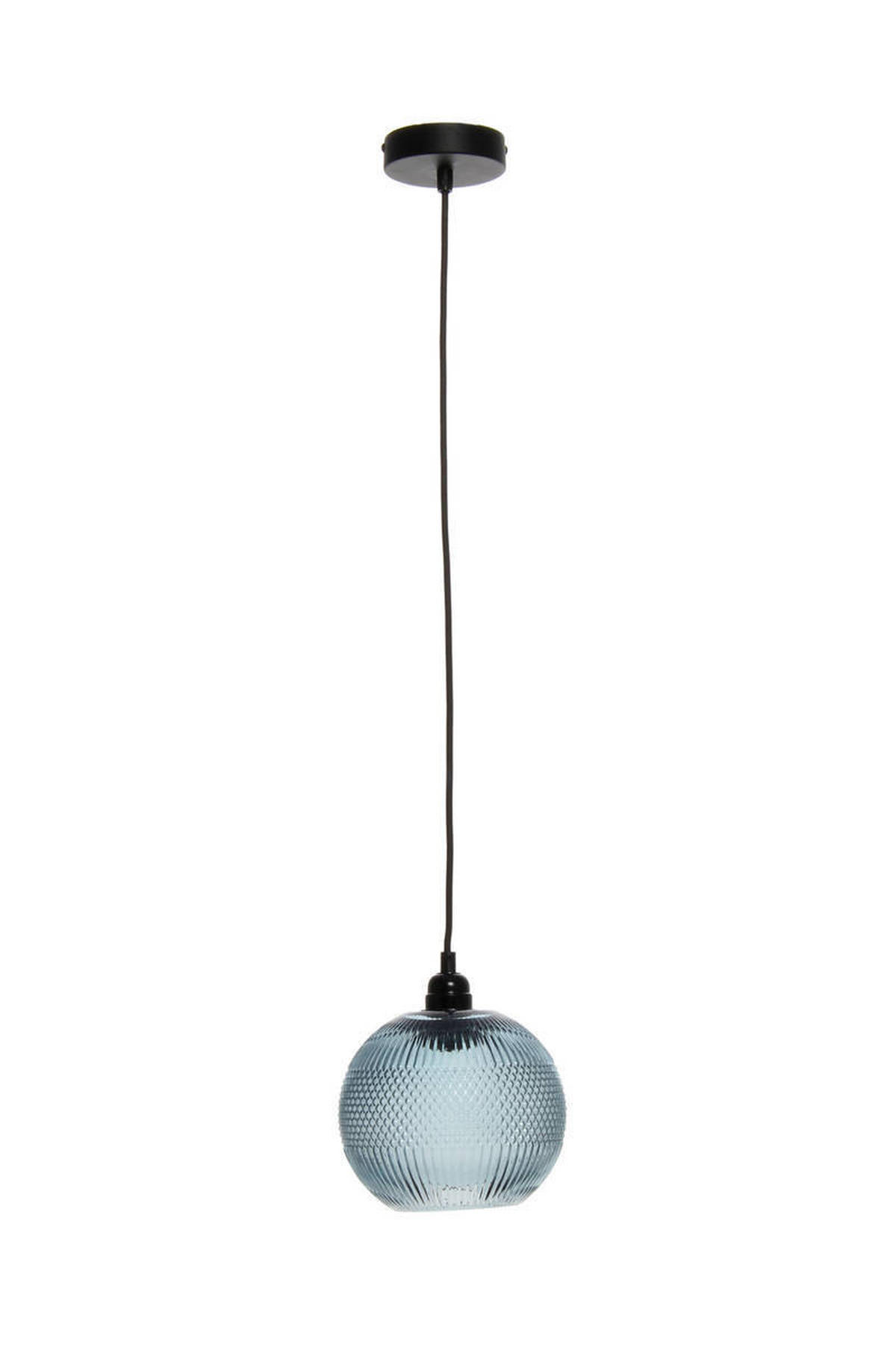 ZÁVESNÉ SVIETIDLO,  19/21/19 cm - modrá, Trend, sklo (19/21/19cm) - P & B