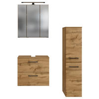 BADEZIMMER  in 90 cm  - Eichefarben, MODERN, Holzwerkstoff (90cm) - Held