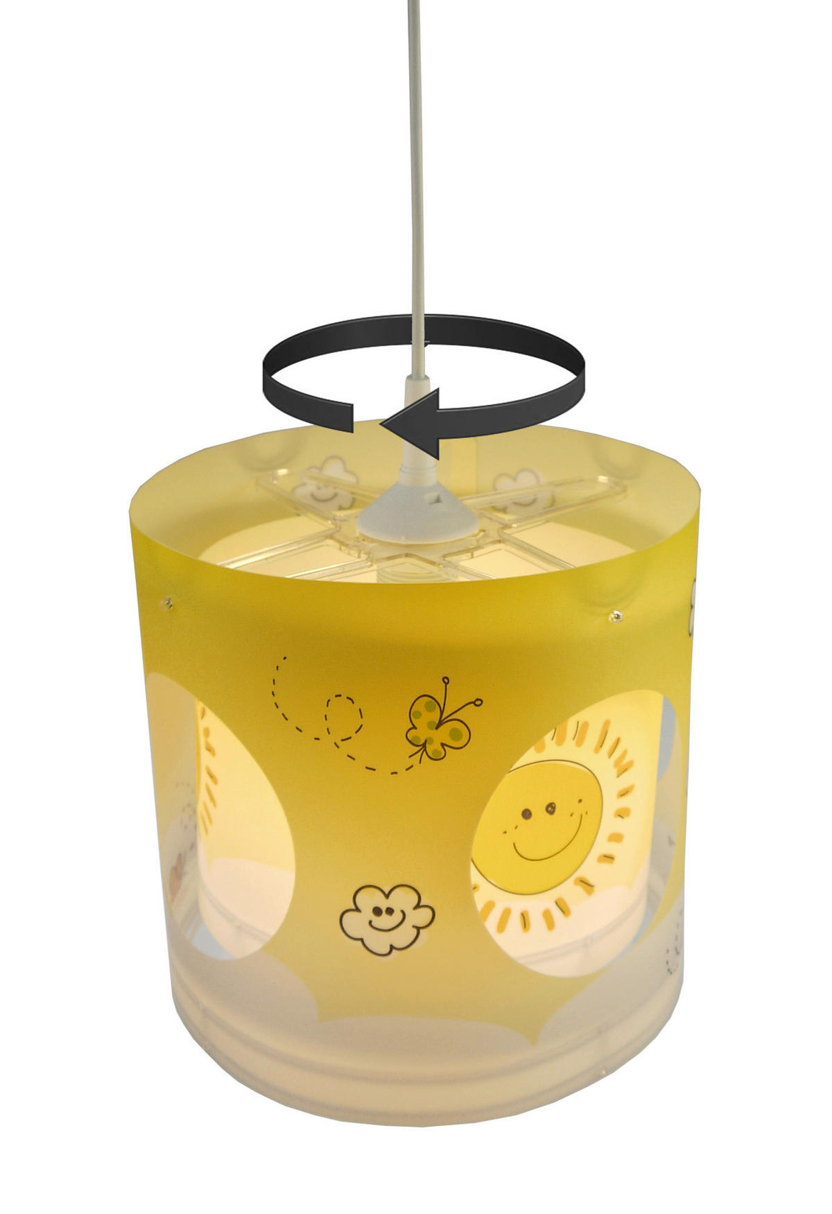 KINDERHÄNGELEUCHTE 25/27 cm   - Multicolor, LIFESTYLE, Kunststoff (25/27cm) - Niermann