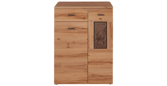 SCHUHSCHRANK  in 76/104/40 cm  - Buchefarben/Graphitfarben, KONVENTIONELL, Holzwerkstoff/Kunststoff (76/104/40cm) - Voleo