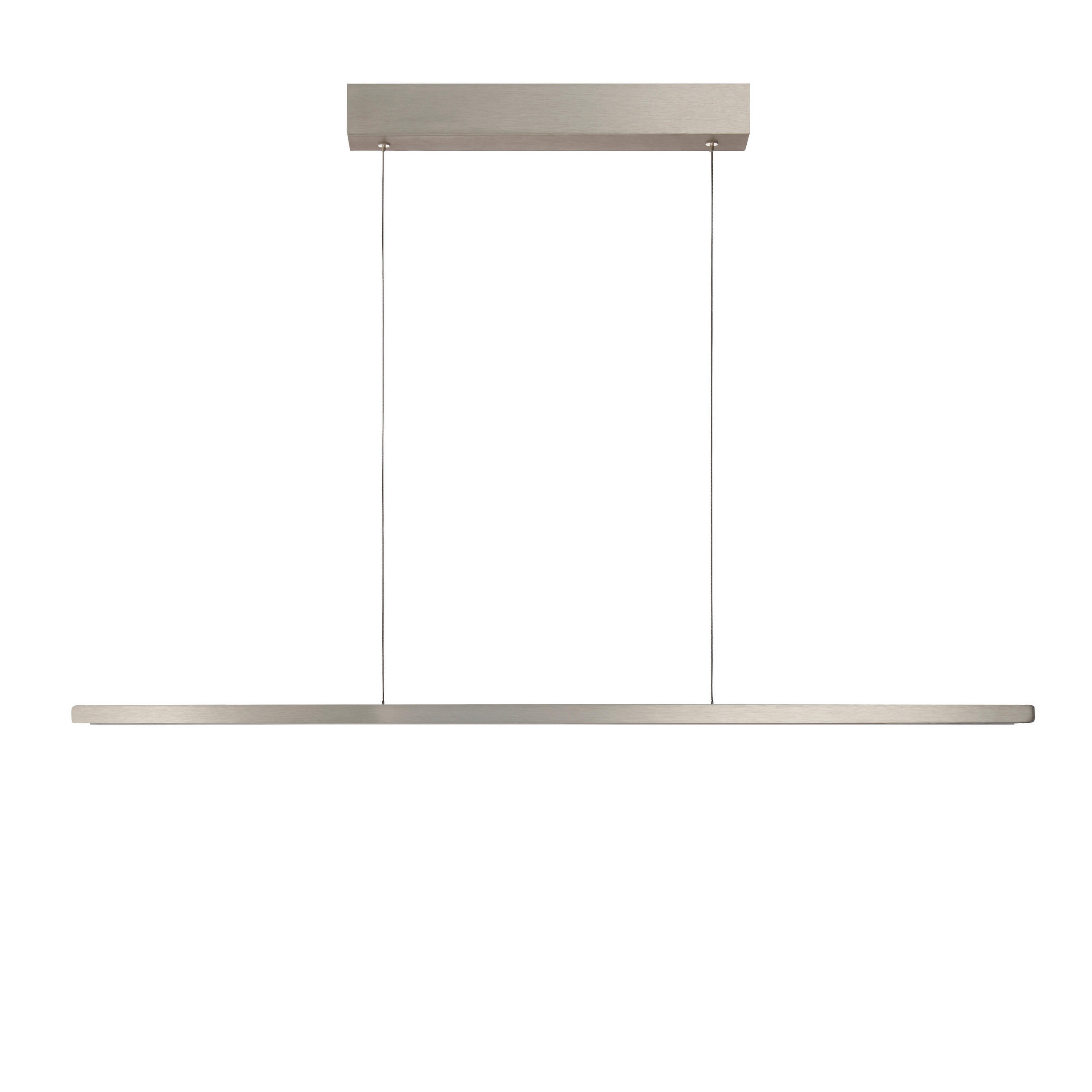 LED-HÄNGELEUCHTE Mia 93/1,8/40-180 cm   - Nickelfarben, Design, Metall (93/1,8/40-180cm) - Ambiente