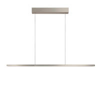 LED-HÄNGELEUCHTE Mia 93/1,8/40-180 cm   - Nickelfarben, Design, Metall (93/1,8/40-180cm) - Ambiente