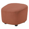 HOCKER Cord Orange  - Schwarz/Orange, Design, Kunststoff/Textil (54/41/57cm) - SetOne by Musterring