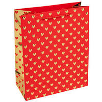 GESCHENKTASCHE  - Rot, Basics, Papier (18/23/10cm)