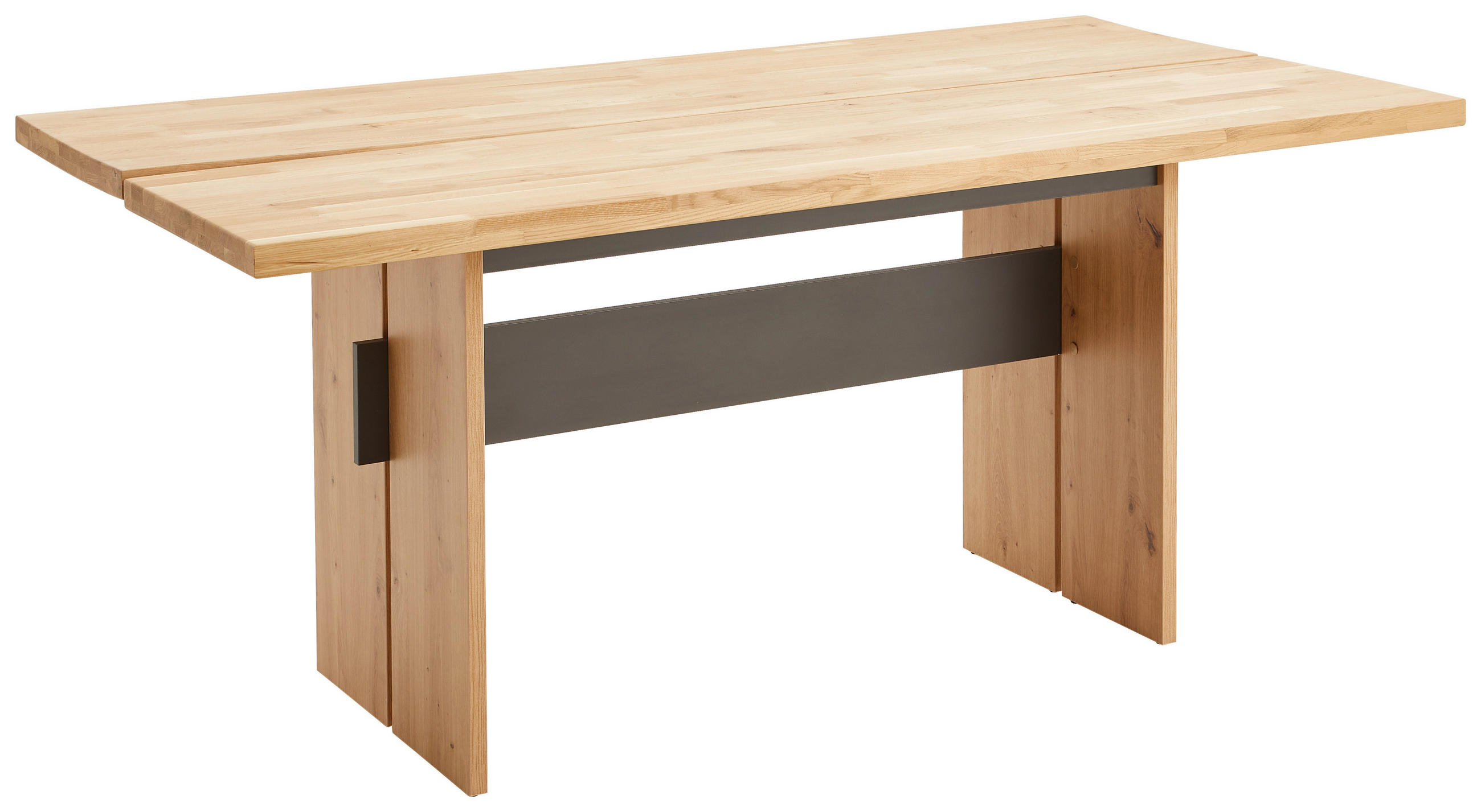 ESSTISCH in Holz, Holzwerkstoff 180/90/76 cm  - Wildeiche/Graphitfarben, KONVENTIONELL, Holz/Holzwerkstoff (180/90/76cm) - Hom`in