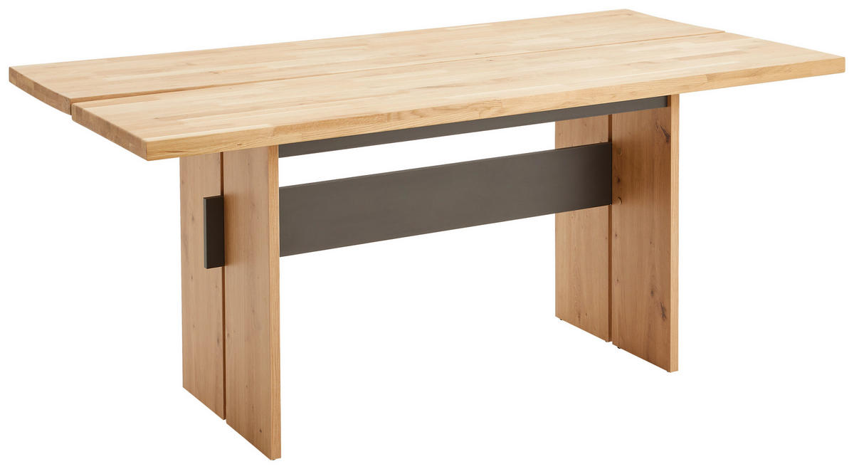 ESSTISCH in Holz, Holzwerkstoff 180/90/76 cm  - Wildeiche/Graphitfarben, KONVENTIONELL, Holz/Holzwerkstoff (180/90/76cm) - Hom`in