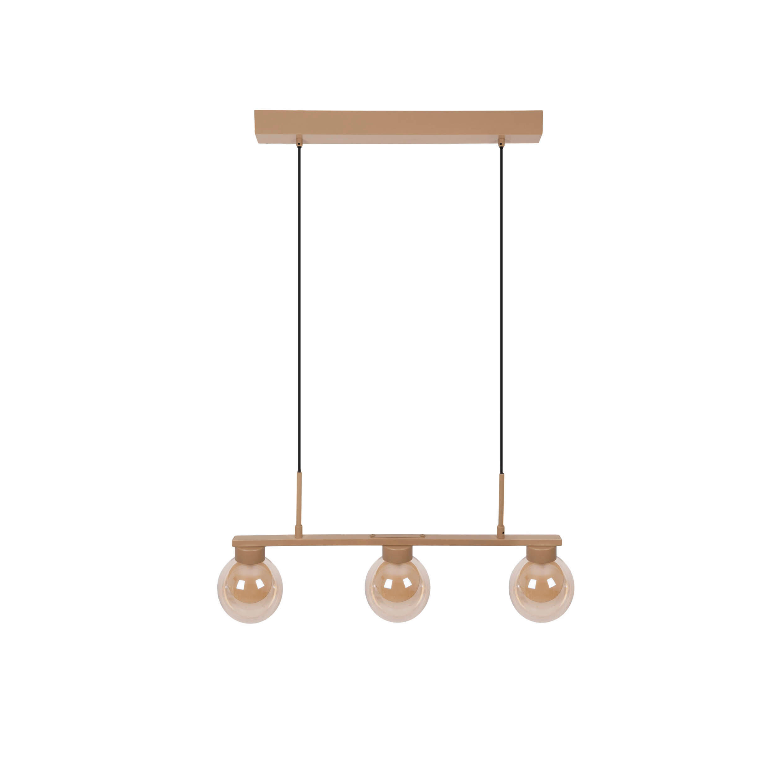 HÄNGELEUCHTE DONIKA 73/13/150 cm   - Braun, KONVENTIONELL, Glas/Metall (73/13/150cm) - Näve