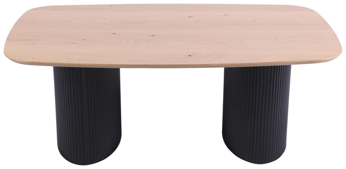 DOHÁNYZÓASZTAL fa, faalapú anyag 120/70/45 cm   - tölgyfa színű/fekete, Design, faalapú anyag/fa (120/70/45cm) - Stylife