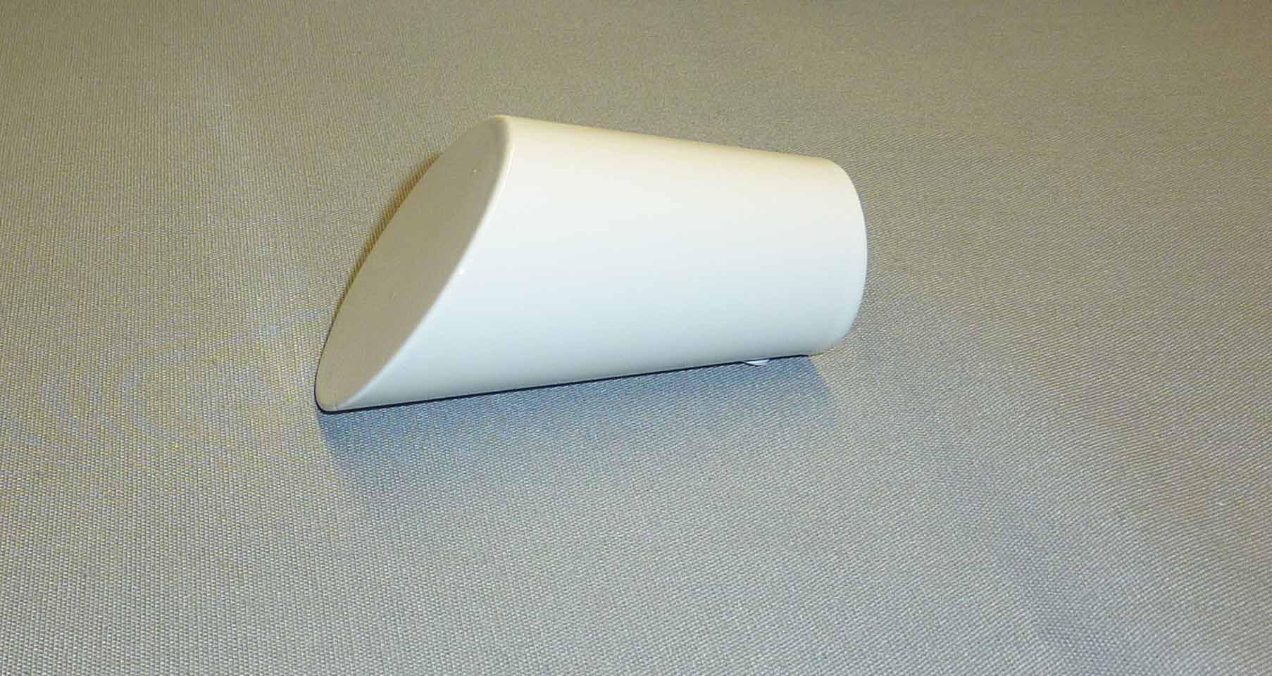 ENDSTÜCK  - Weiss, Basics, Metall (6,,4/3,4cm) - Homeware