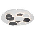 LED-DECKENLEUCHTE 46,8/6 cm - Schwarz/Weiß, Trend, Kunststoff/Metall (46,8/6cm) - Novel