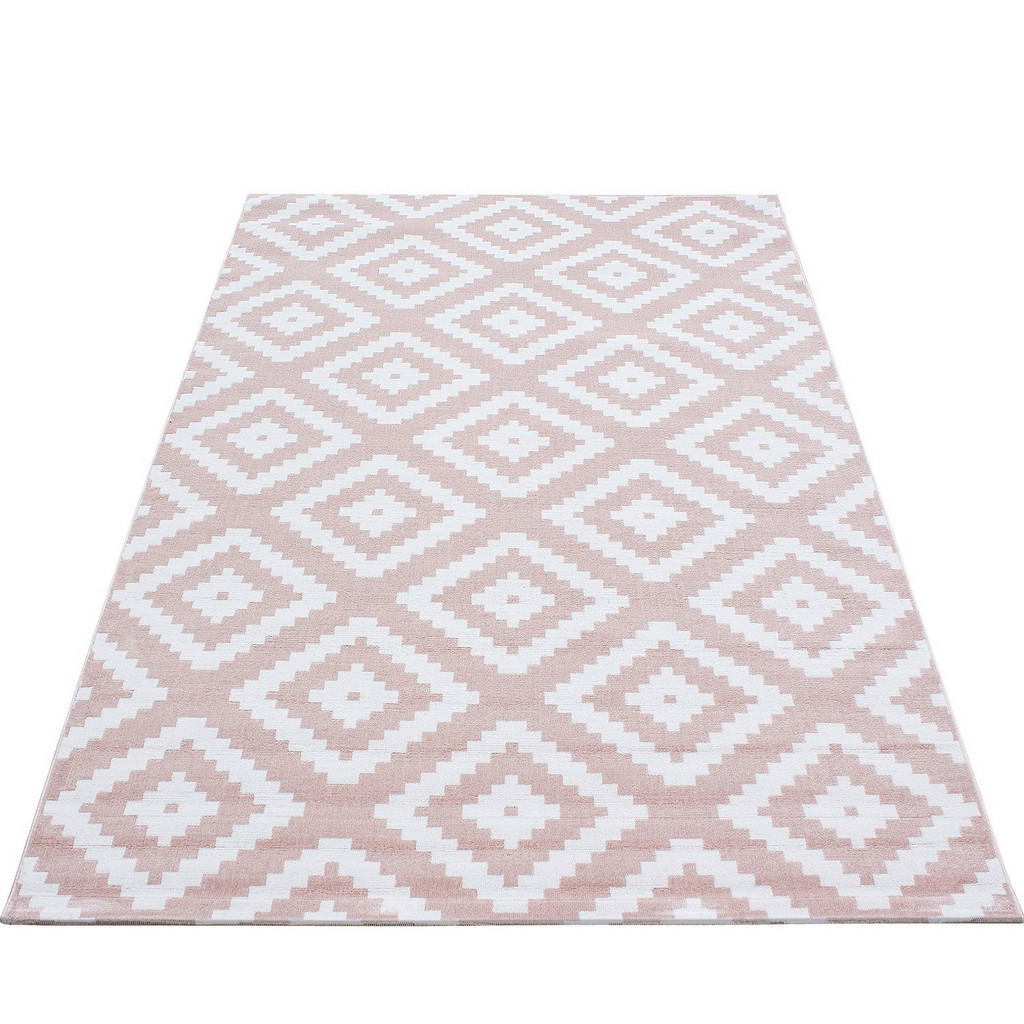 Webteppich Pink Naturfaser Plus Pink 200x290 cm