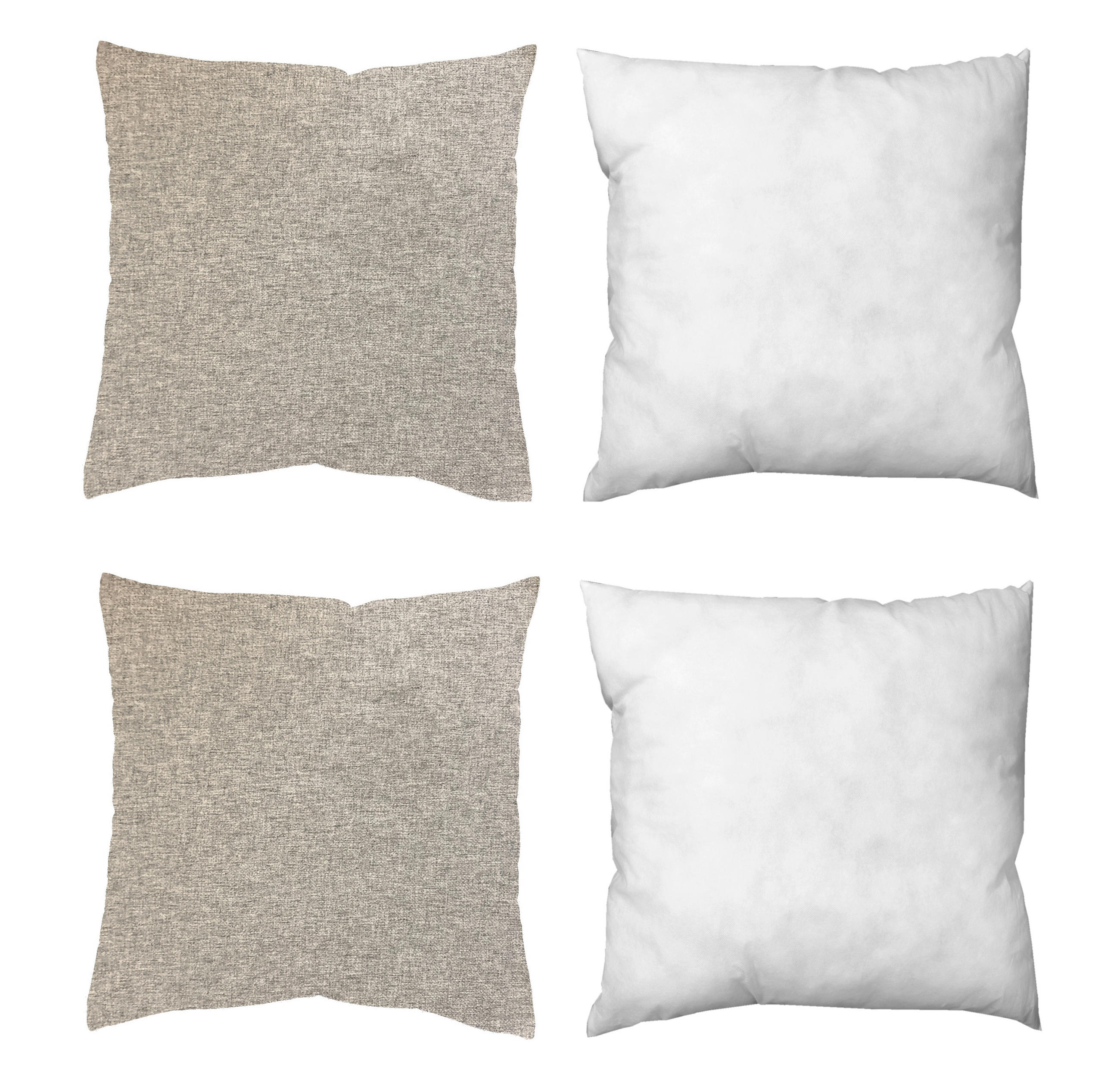 ZIERKISSEN  50/50 cm   - Grau, Basics, Textil (50/50cm)