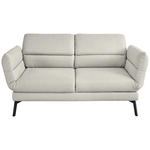 2-SITZER-SOFA Flachgewebe Naturfarben  - Schwarz/Naturfarben, Design, Textil/Metall (178-226/83-113/96-177cm) - Dieter Knoll