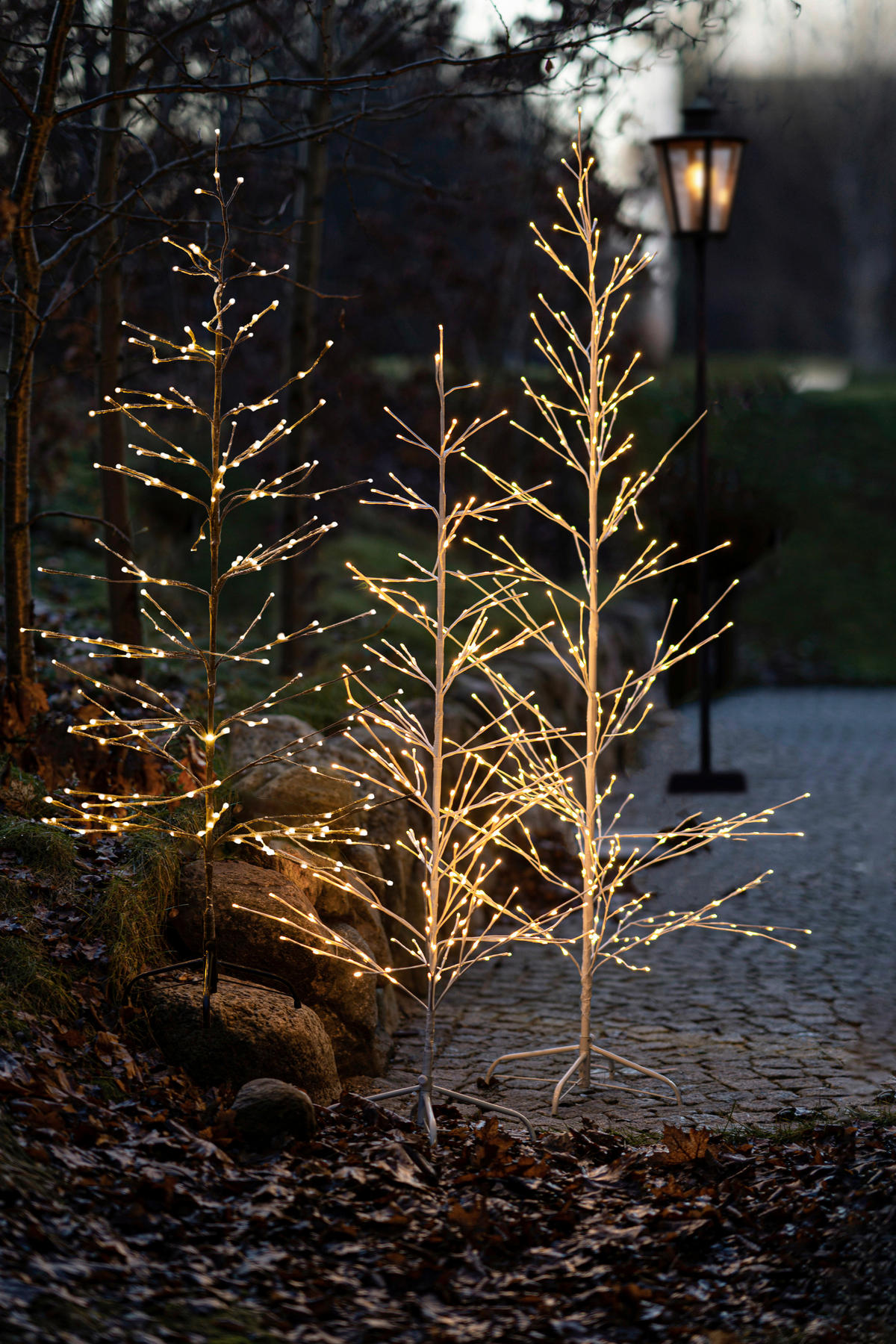 STIMMUNGSLEUCHTER Christmas 50/160 cm   - Braun, KONVENTIONELL, Kunststoff (50/160cm)
