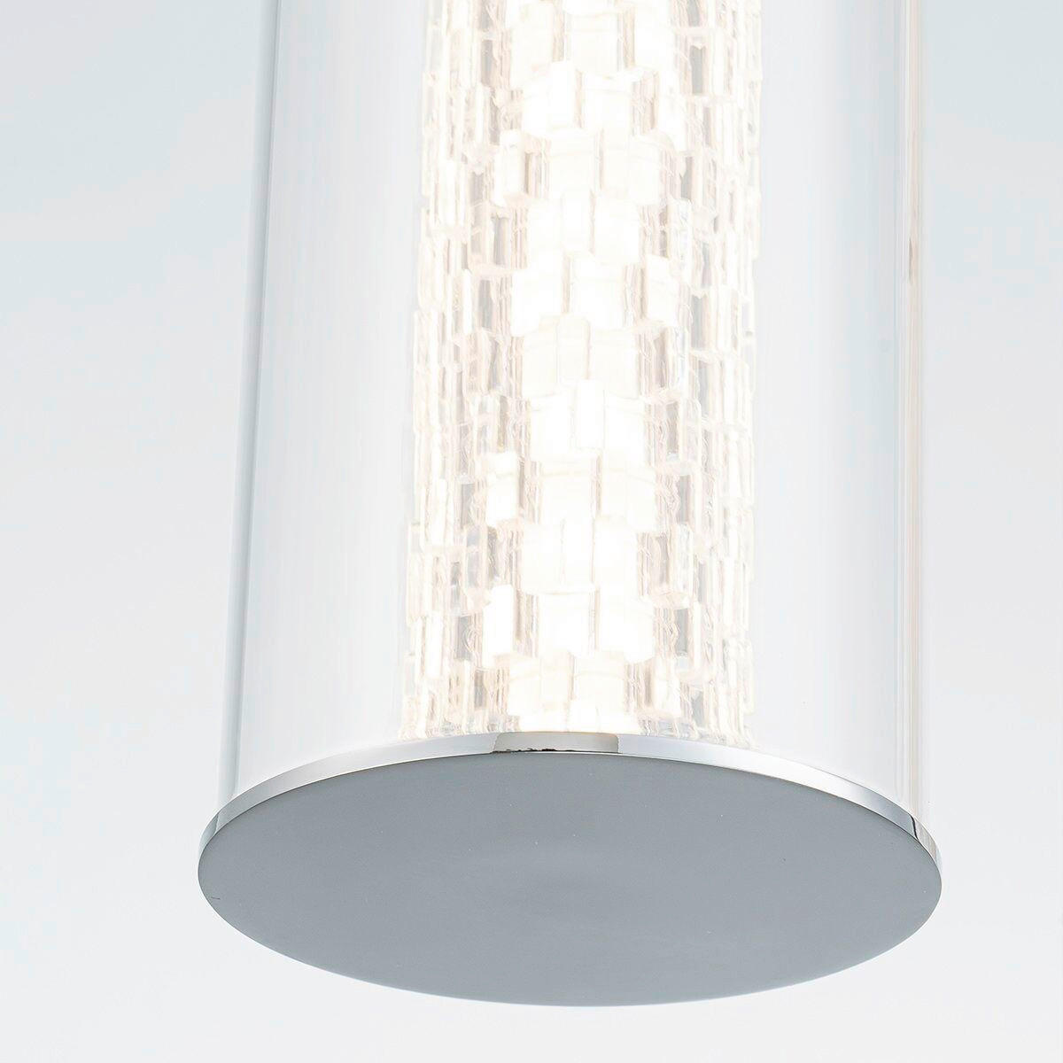 LED-WANDLEUCHTE 18/50,5/18 cm    - Chromfarben, Basics, Glas/Metall (18/50,5/18cm) - Elstead Lighting