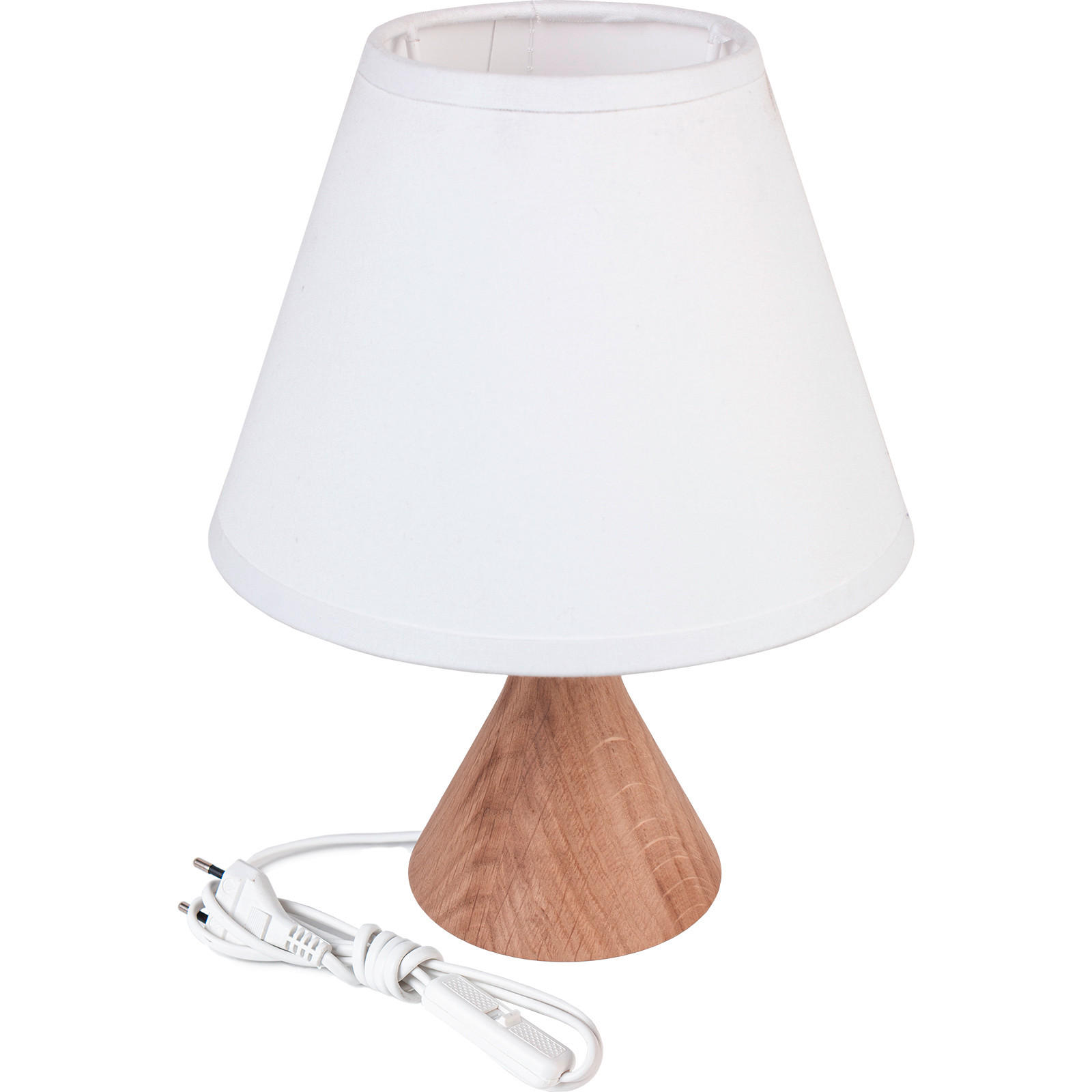 NACHTTISCHLEUCHTE 18/23 cm   - Eichefarben, Natur, Holz (18/23cm)