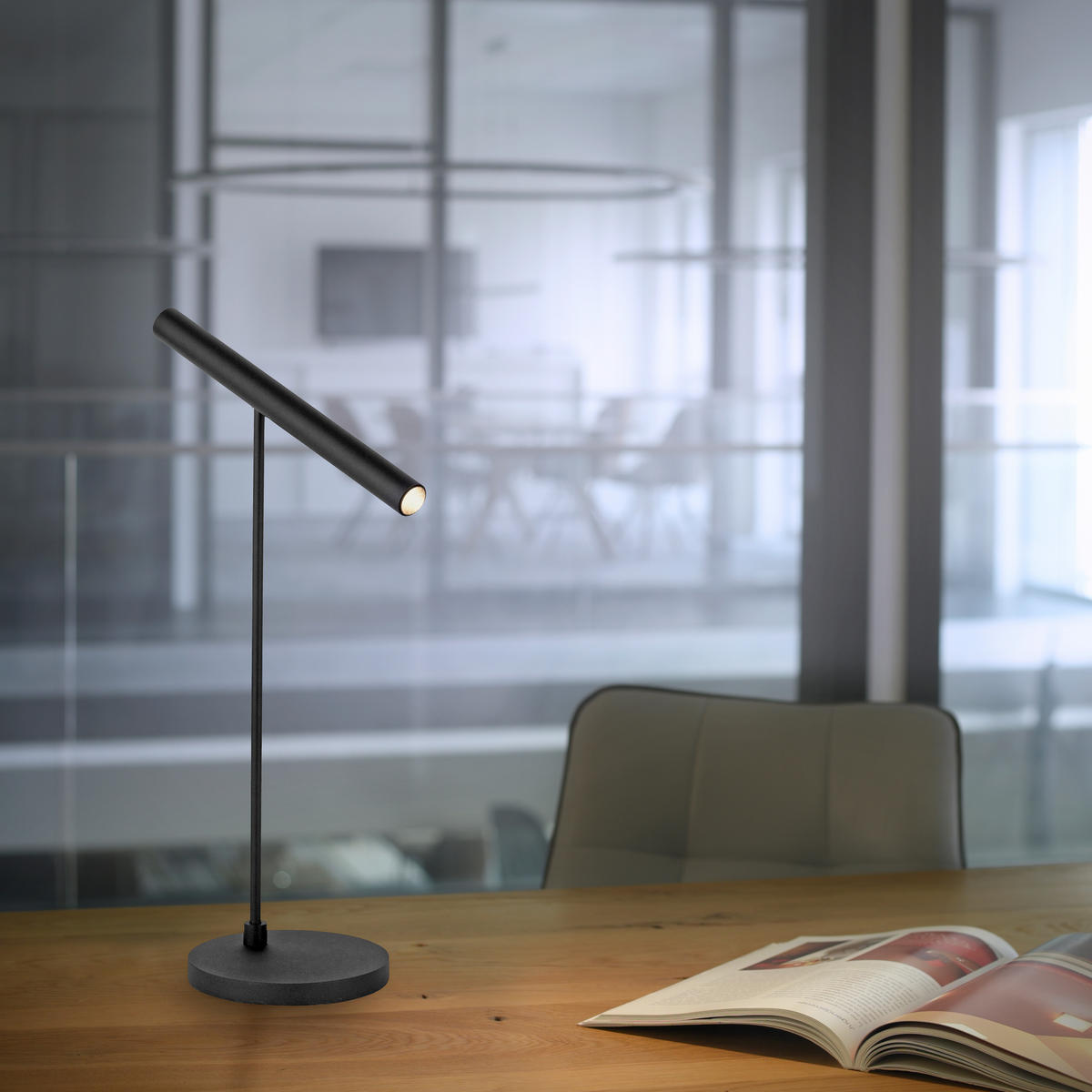 LED-TISCHLEUCHTE 27/14/53 cm   - Schwarz, Design, Metall (27/14/53cm) - Neuhaus PURE