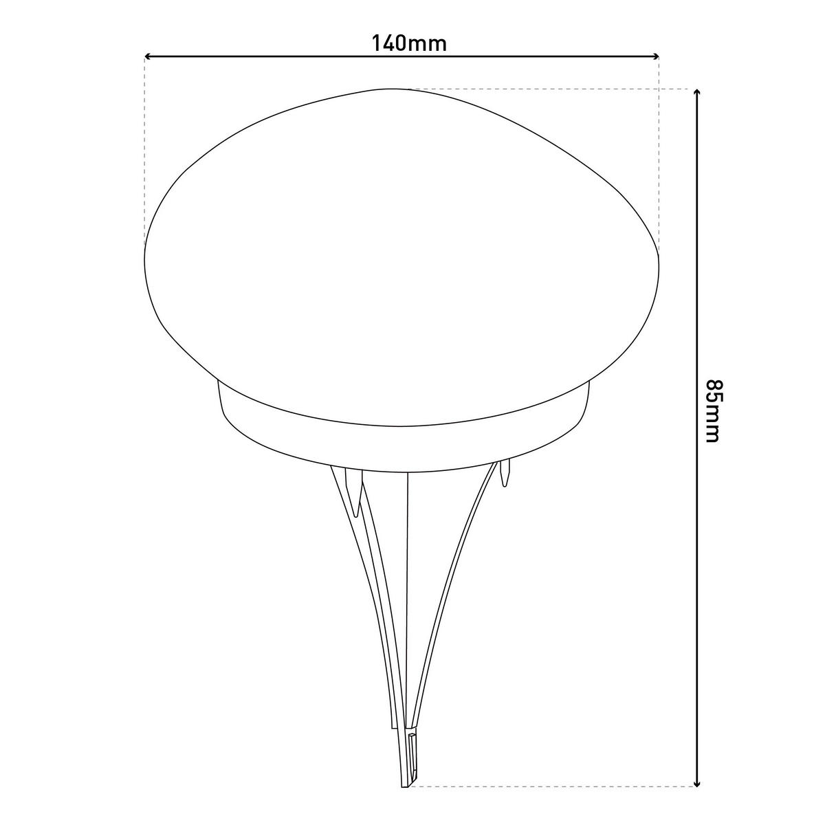 SOLARLEUCHTE  - Transparent/Schwarz, Basics, Glas/Kunststoff (14/12/8.5cm) - Näve