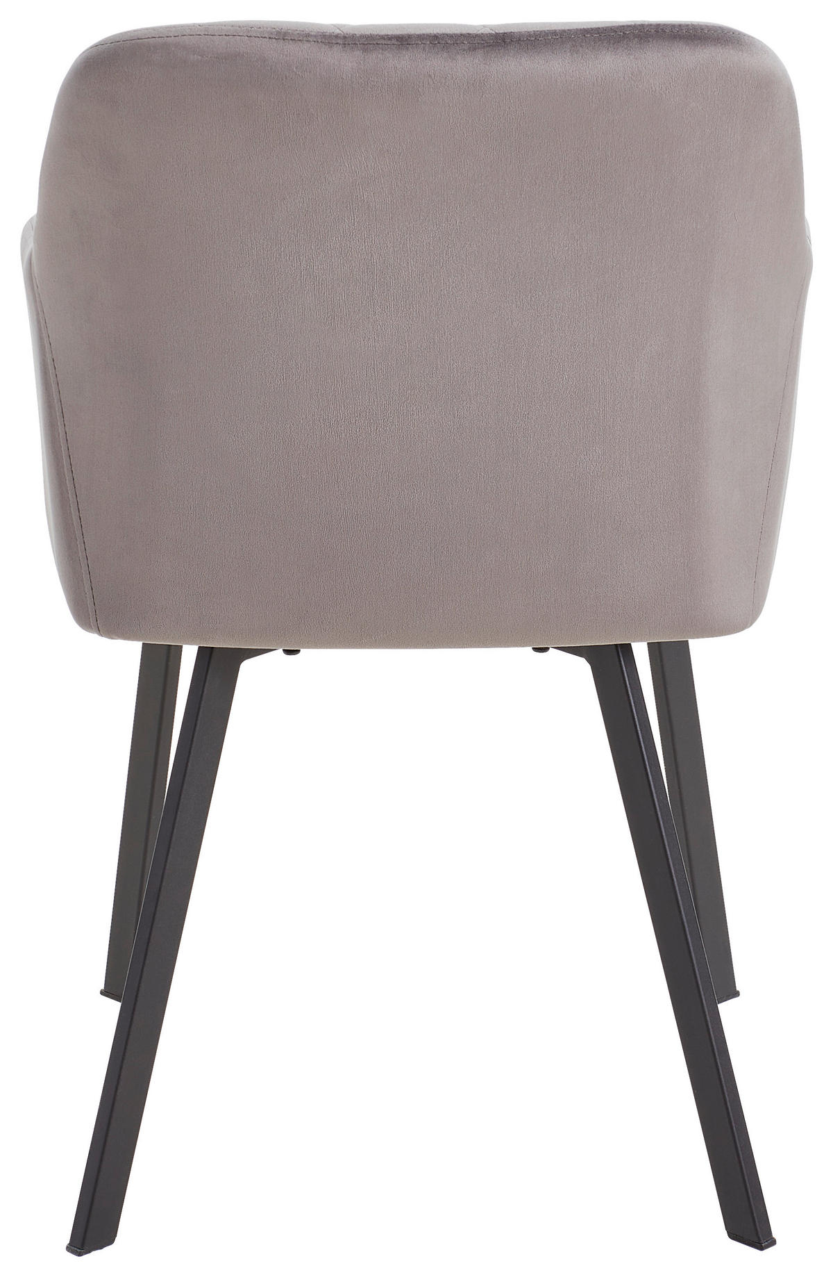 SCAUN CU BRAȚE in gri  - negru/gri, Modern, lemn/metal (54/87/64cm) - Livetastic
