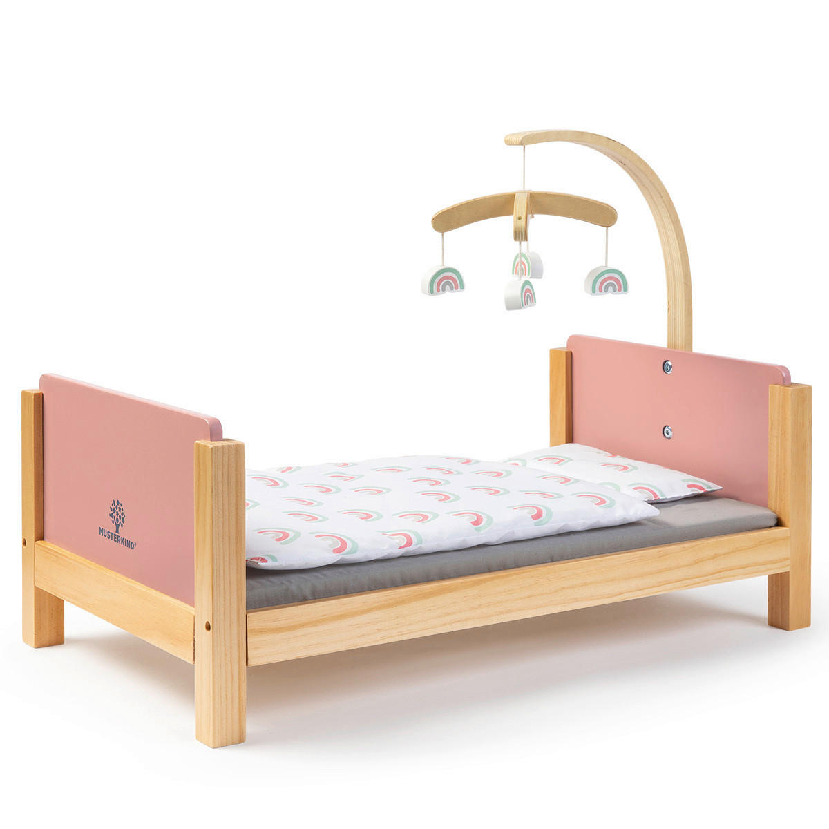 PUPPENBETT - Basics, Holz (55/31/41,5cm) - MUSTERKIND