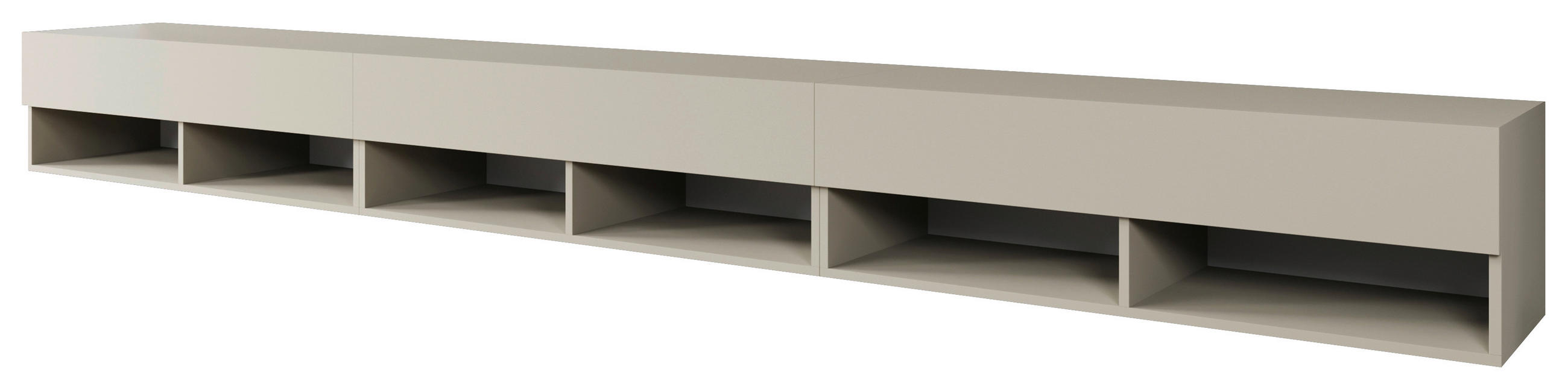TV-BÄNK  i 300/27/31 cm  - beige/grå, Trend, trämaterial/plast (300/27/31cm)