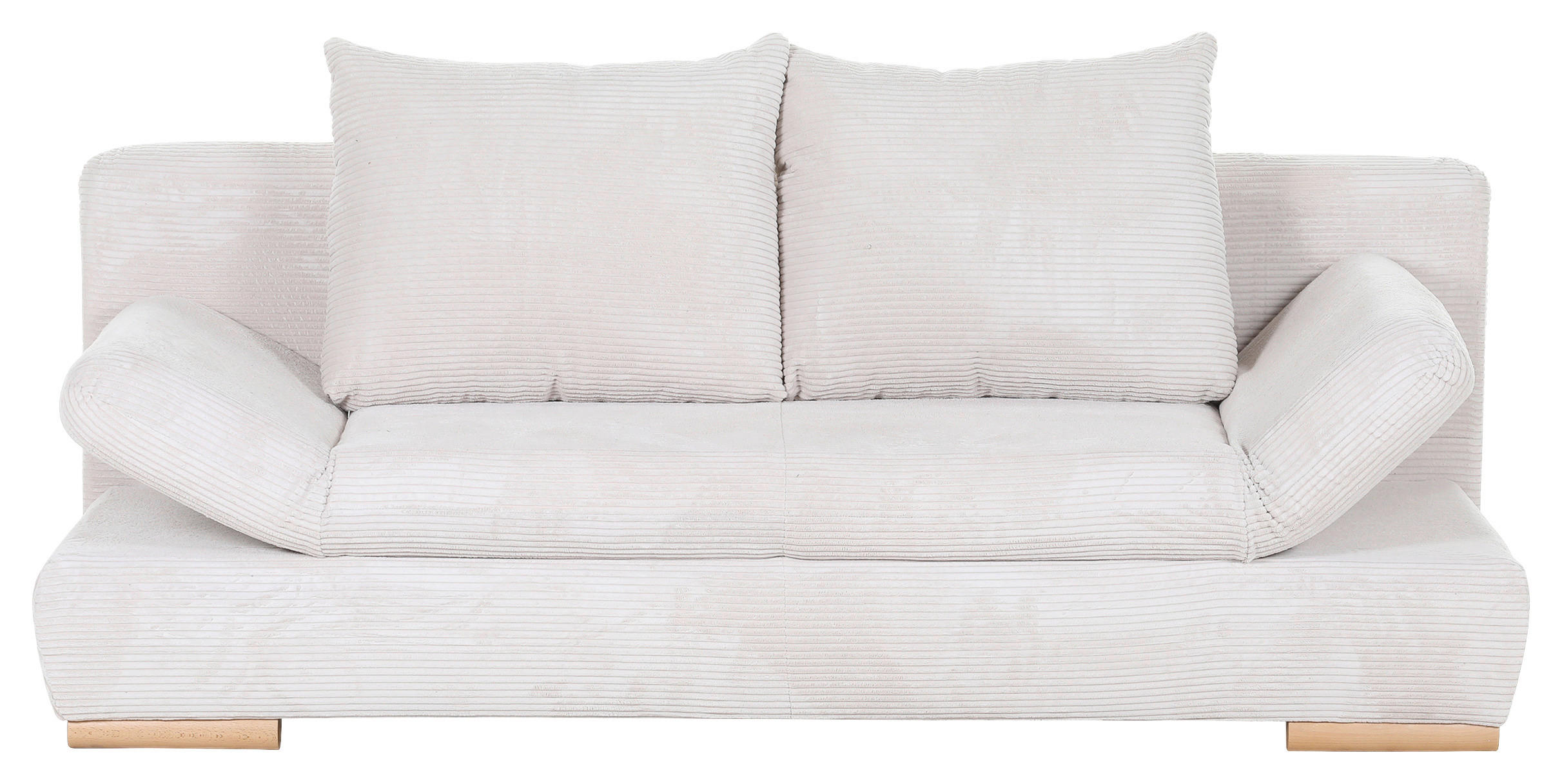 SCHLAFSOFA Cord Beige  - Beige/Naturfarben, KONVENTIONELL, Holz/Textil (200/75/92cm) - home24