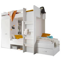 PAT ÎNALT 90/200 cm  in alb  - alb, Konventionell, material pe bază de lemn (90/200cm) - Carryhome