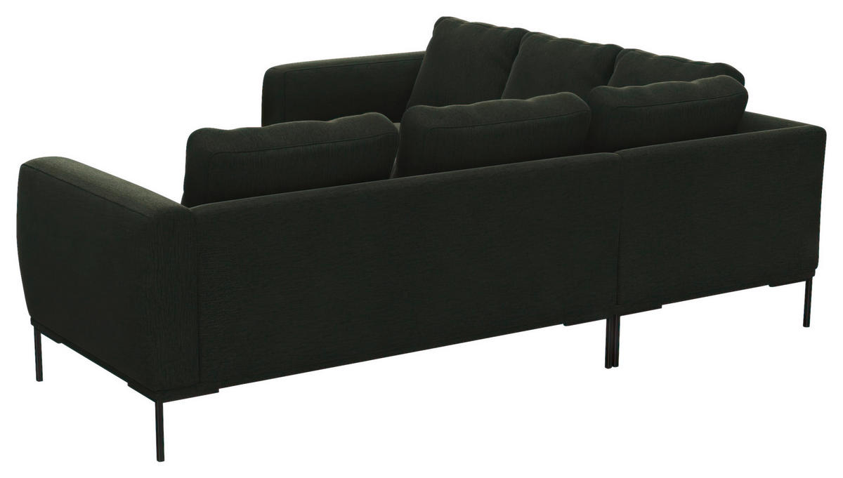 Freisteller von Livetastic ECKSOFA Waldgrün Flachgewebe, Webstoff.