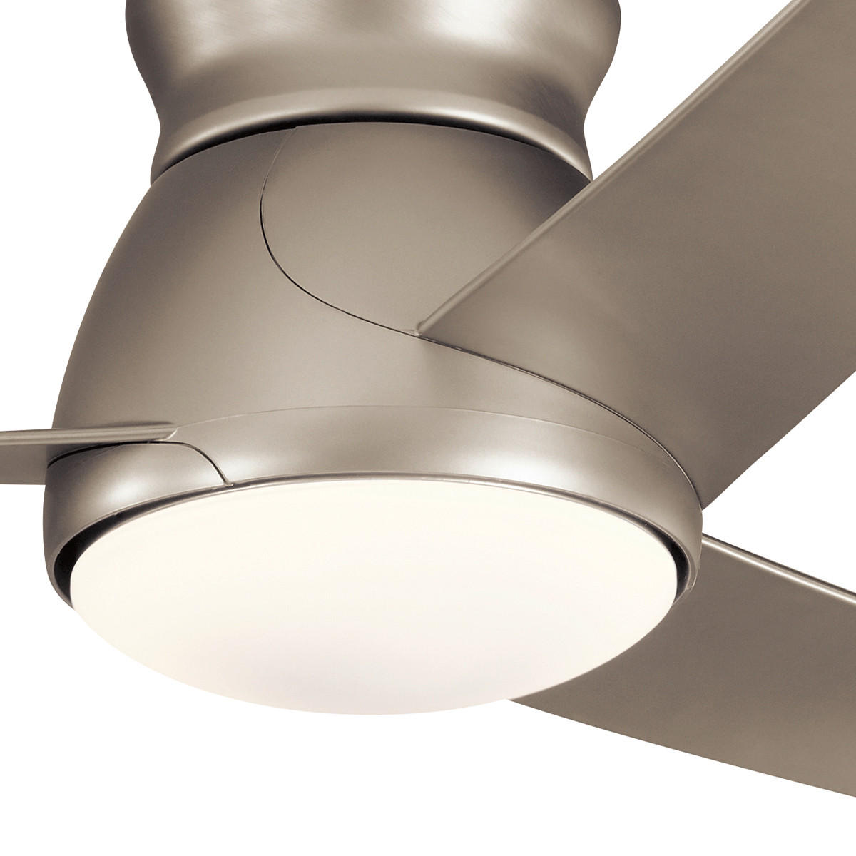Ventilator mit Beleuchtung Elstead Eris 152/29 cm   - Nickelfarben, Basics, Glas/Kunststoff (152/29cm) - Elstead Lighting