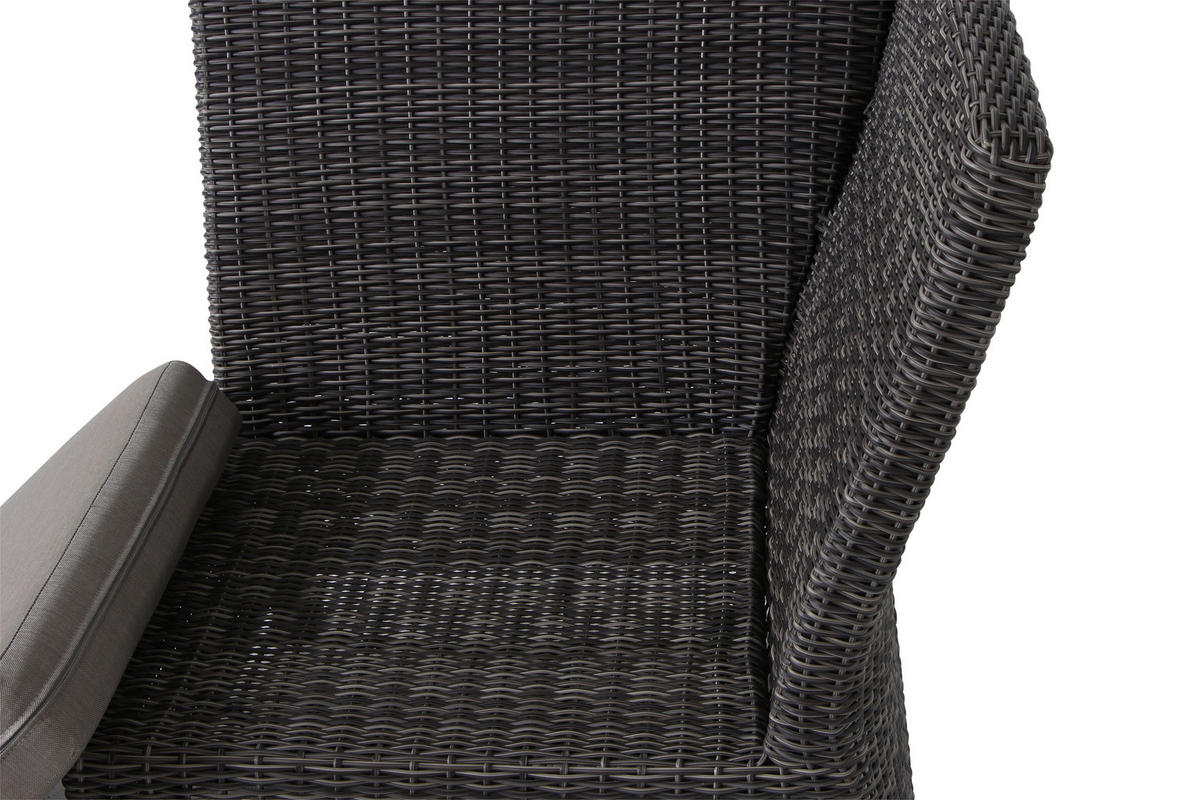 LOUNGEGARNITUR 3-teilig   219/88/219 cm Aluminium  - Grau, Basics, Keramik/Kunststoff (219/88/219cm) - Siena Garden
