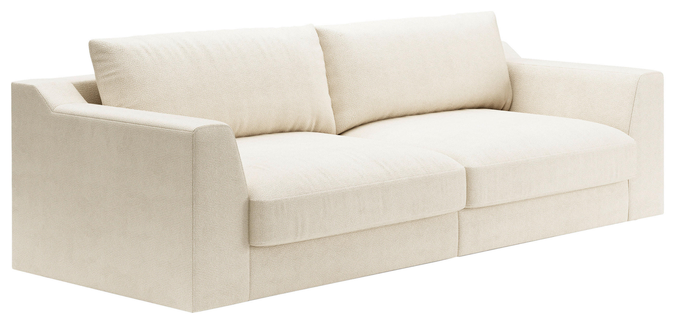 Thumbnail - home24 Bigsofa, Creme, Textil, 4-Sitzer, Füllung: Polyetherschaumkern, Polyurethan (Pur), Silikon, 276x90x109 cm, Typena...