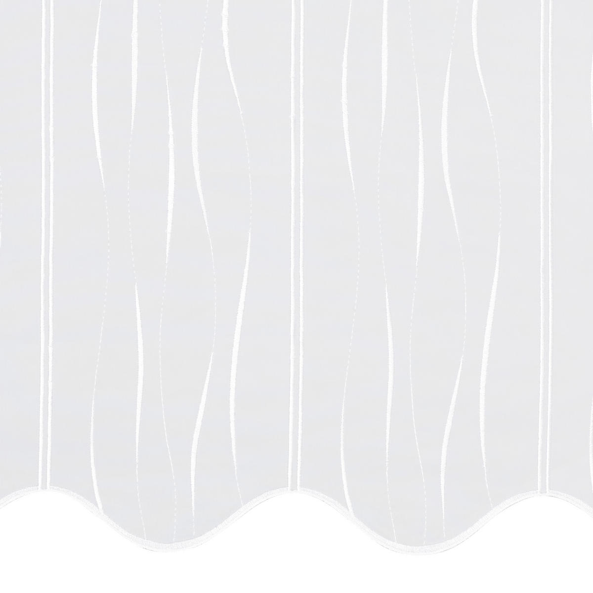 VITRÁZSFÜGGÖNY 50 cm  - fehér, Konventionell, textil (50cm) - Esposa