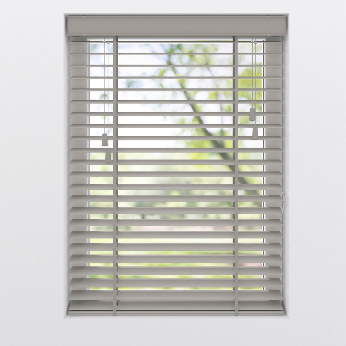 JALOUSIE  halbtransparent  100/240 cm    - Grau, Natur, Holz (100/240cm)