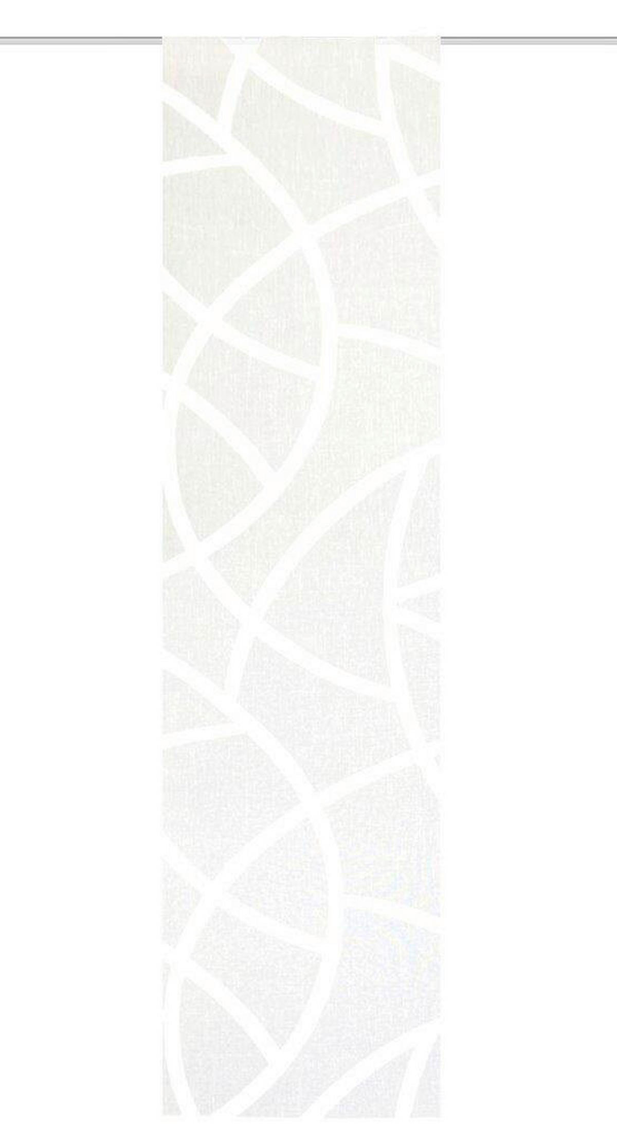 FLÄCHENVORHANG   transparent   60/245 cm  - Ecru, KONVENTIONELL, Textil (60/245cm)