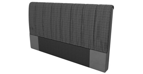 POLSTERBETT 180/200 cm in Anthrazit - Anthrazit/Silberfarben, KONVENTIONELL, Holz/Textil (180/200cm) - Esposa