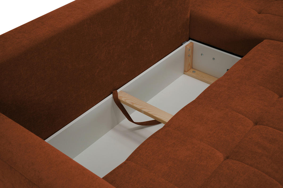 HÖRNSOFFA i rostfärgad  - rostfärgad, Design, textil (232/141cm) - MID.YOU