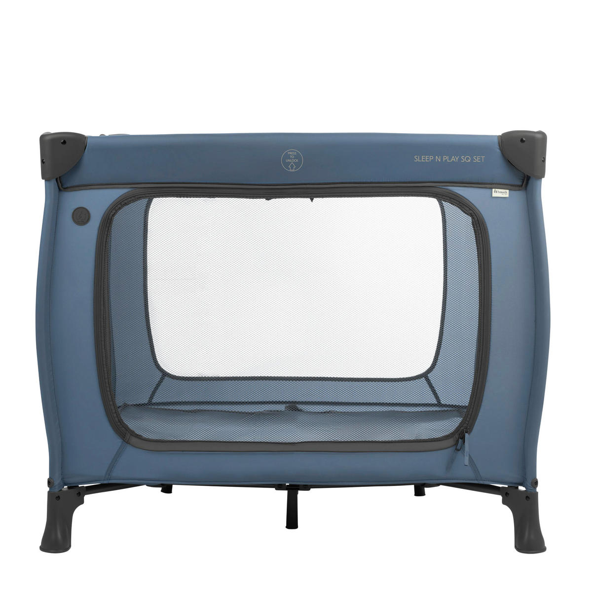 REISEBETT Sleep N Play SQ Set Blau  - Blau, Basics, Kunststoff/Textil (97/76/97cm) - Hauck