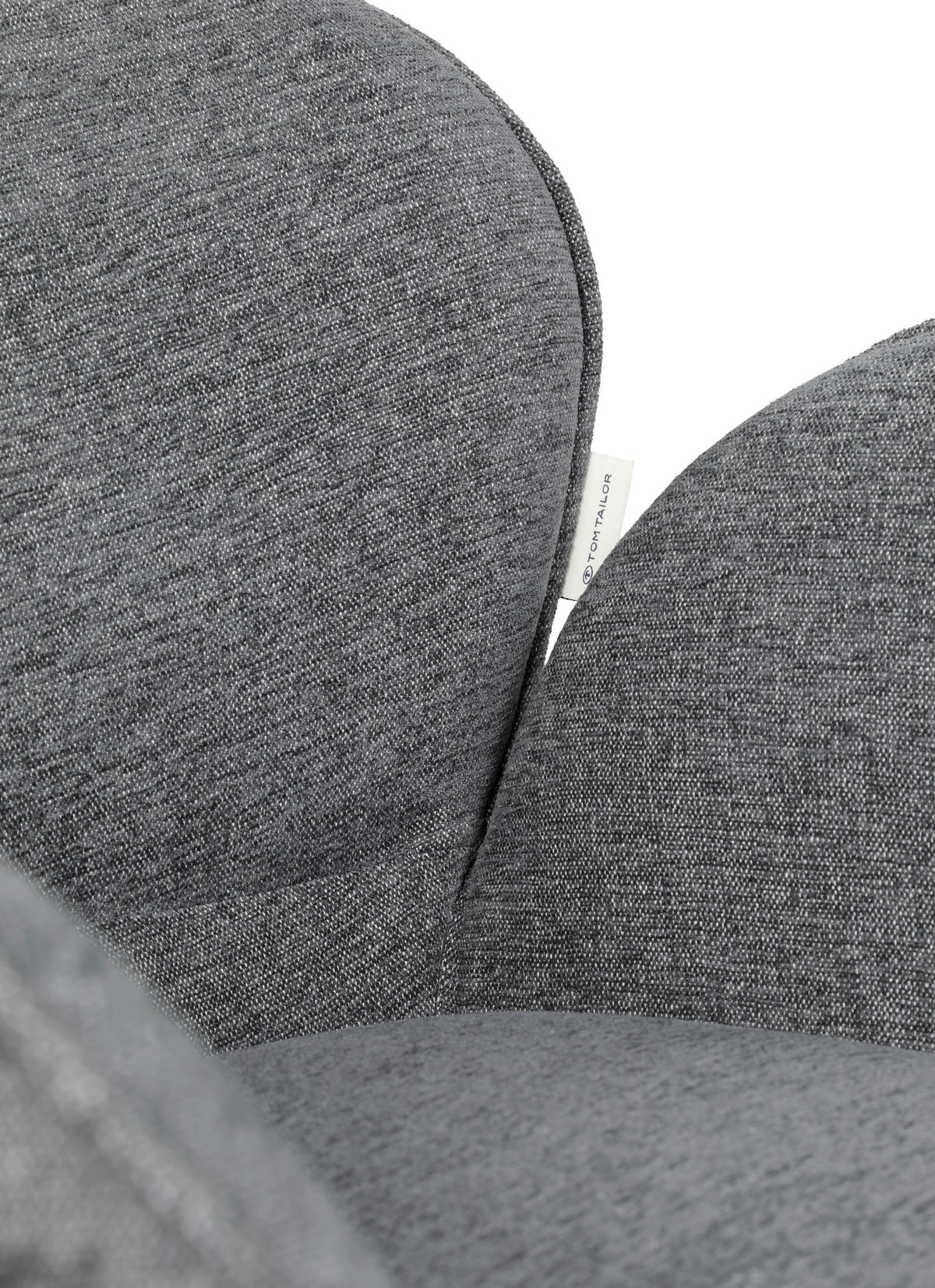 ARMLEHNSTUHL in Holz, Textil Dunkelgrau, Hellbraun  - Hellbraun/Dunkelgrau, Basics, Holz/Textil (61/82/63,5cm) - Tom Tailor