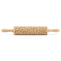 MOTIV-TEIGROLLE - Naturfarben, Basics, Holz (43/6/6cm) - Folkroll